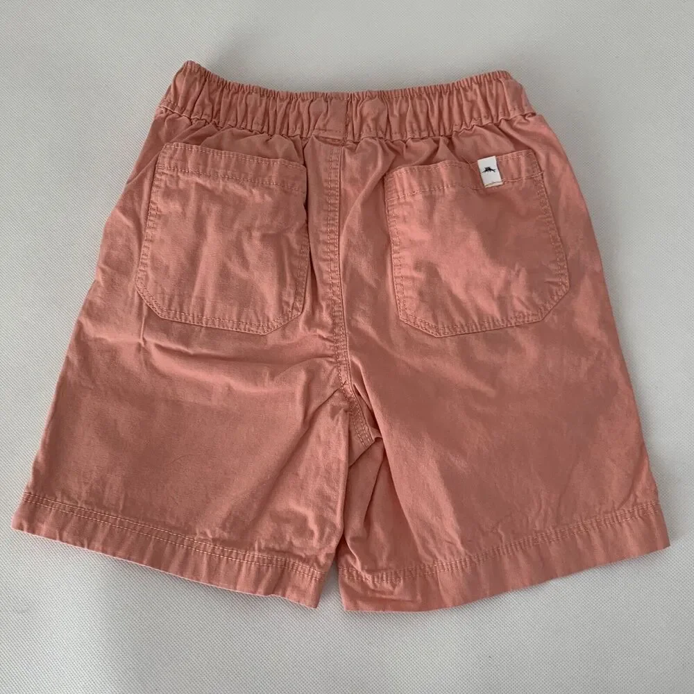 Tommy Bahama Shorts Boys Small 5/6 Pink Drawstring Stretch Waist Pockets Pull On - Picture 2 of 9